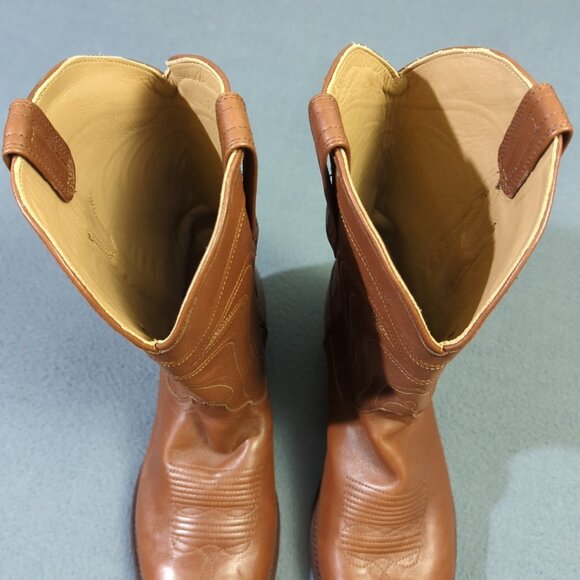 Tecovas Boots Men's 10.5 EE Brown Hazelnut The Cartwright Leather Western Cowboy - Picture 11 of 13